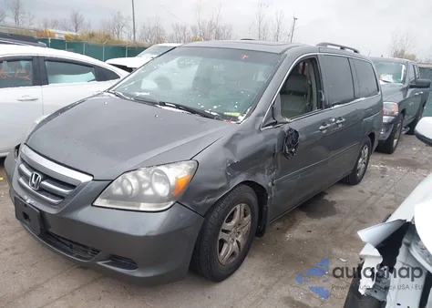 2007 Honda Odyssey Ex-L z USA, uszkodzony, nr VIN 5FNRL38607B458609